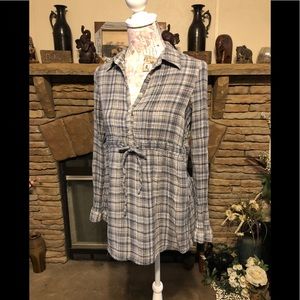 Charlotte Russe Flannel Blouse M